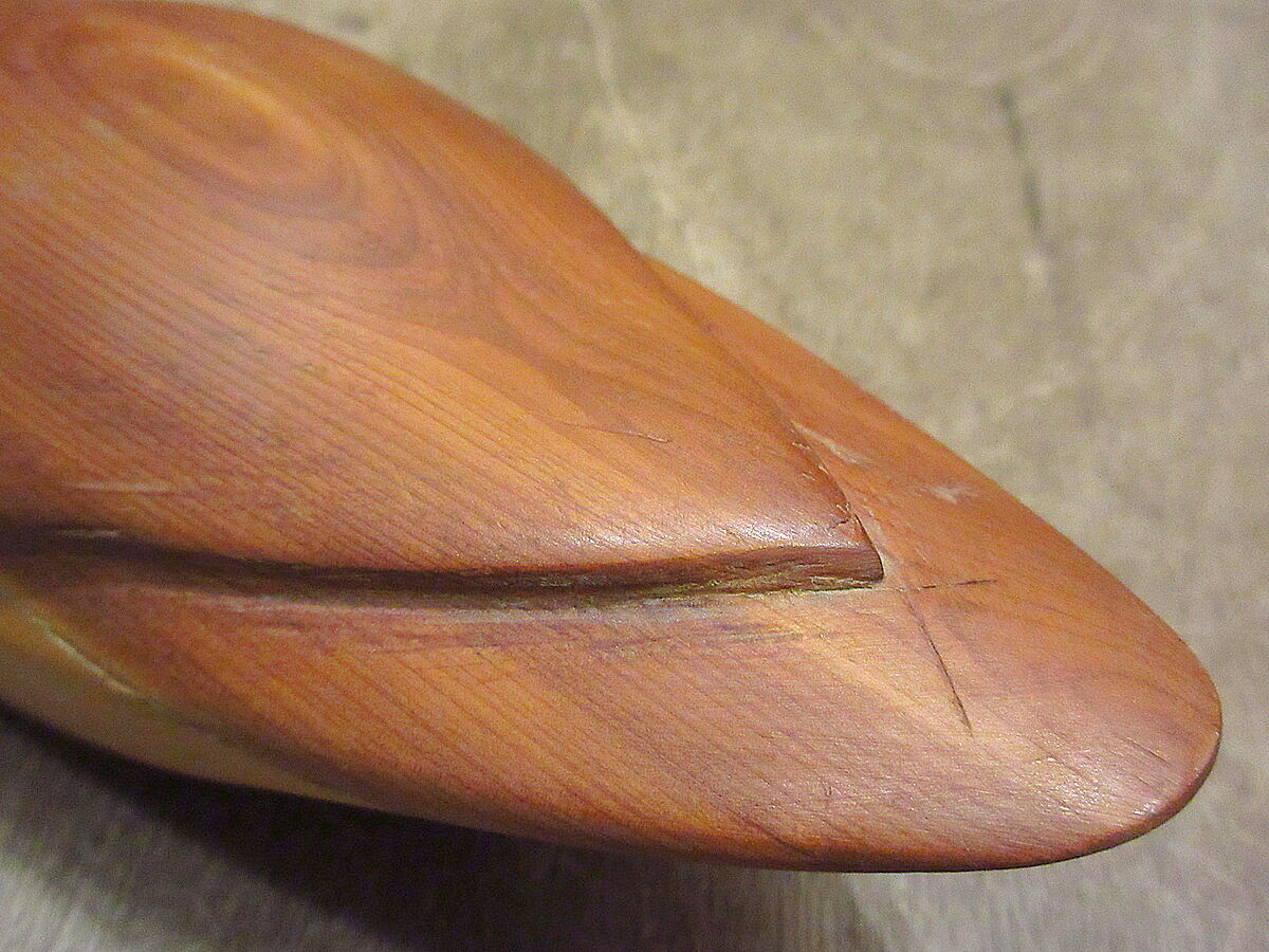 ビンテージ○カモウッドオブジェ○220424i3-obj 鴨鳥ダック木製