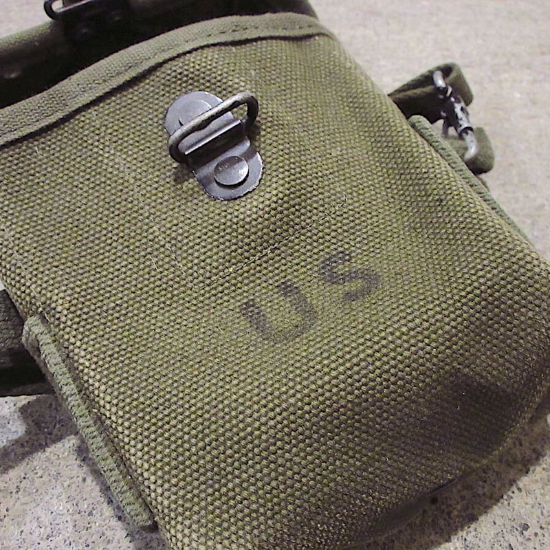 【ビンテージ】US ARMY　BAG VALUABLE　貴重品袋 50s U.S.ARMY 米軍 実物 レアフォント USステンシル ホワイト