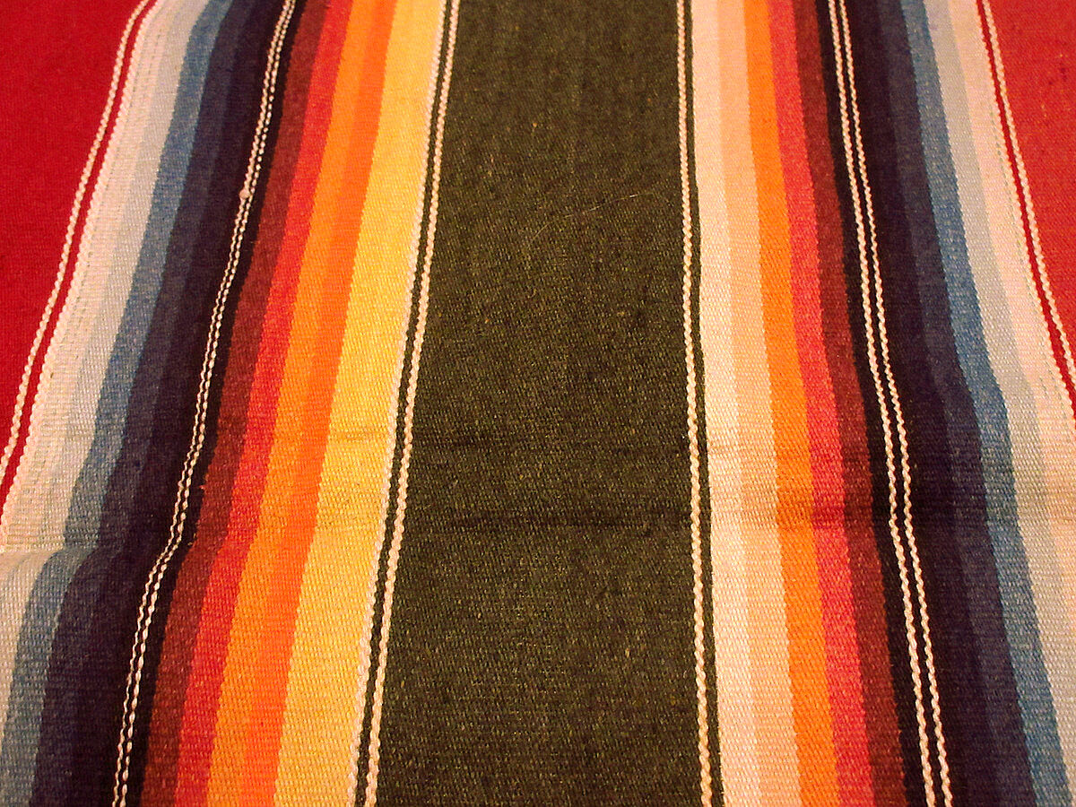 ビンテージ40's50's○メキシカンラグsize約112cm×約59.5cm○220904k