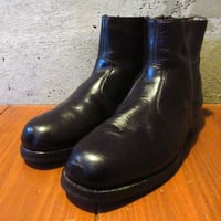 ビンテージ80's●レザーブーツ黒size 42●260509j4-m-bt-26cm古着1980s靴