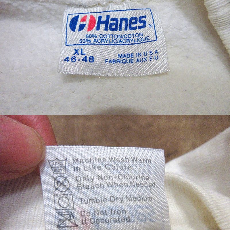 ビンテージ80's○Budweiserラグランスウェット白size XL○240118j4-m