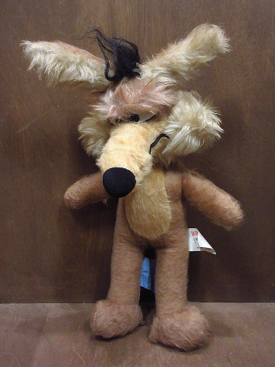 巨大61cm ワイリーコヨーテ 特大フィギュア ヴィンテージ 修復歴あり Dakin Looney Tunes “Wile E. Coyote” Figure ワイリーコヨーテ