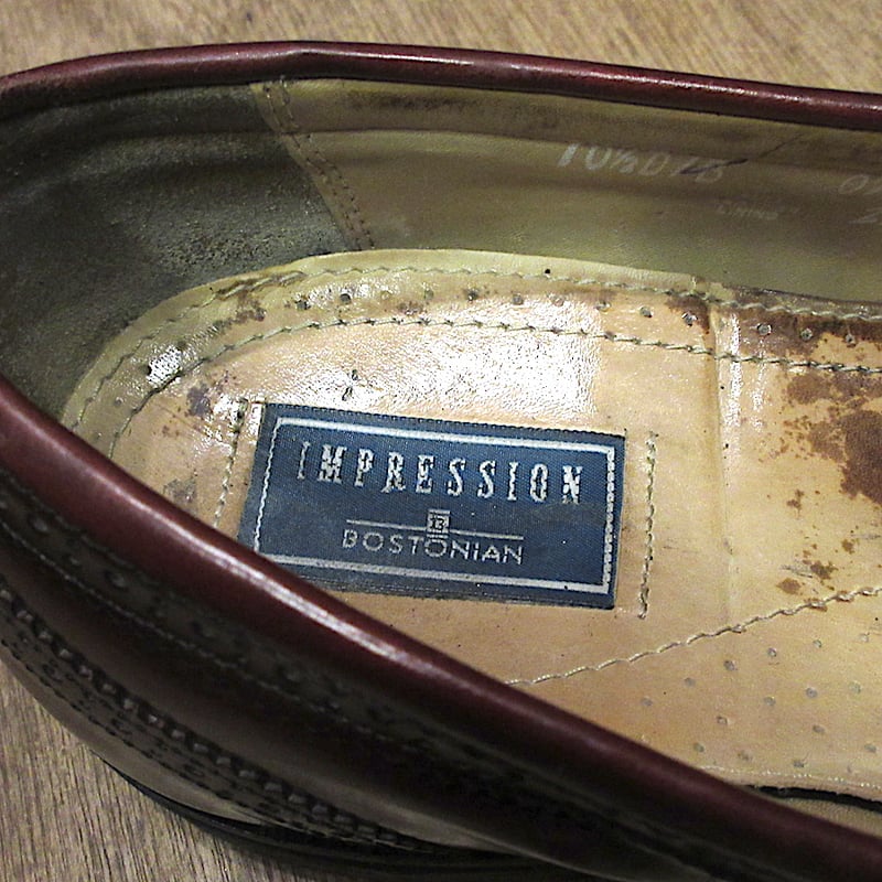 ビンテージ○BOSTONIANレザータッセルローファー赤茶size 10 1/2D/B