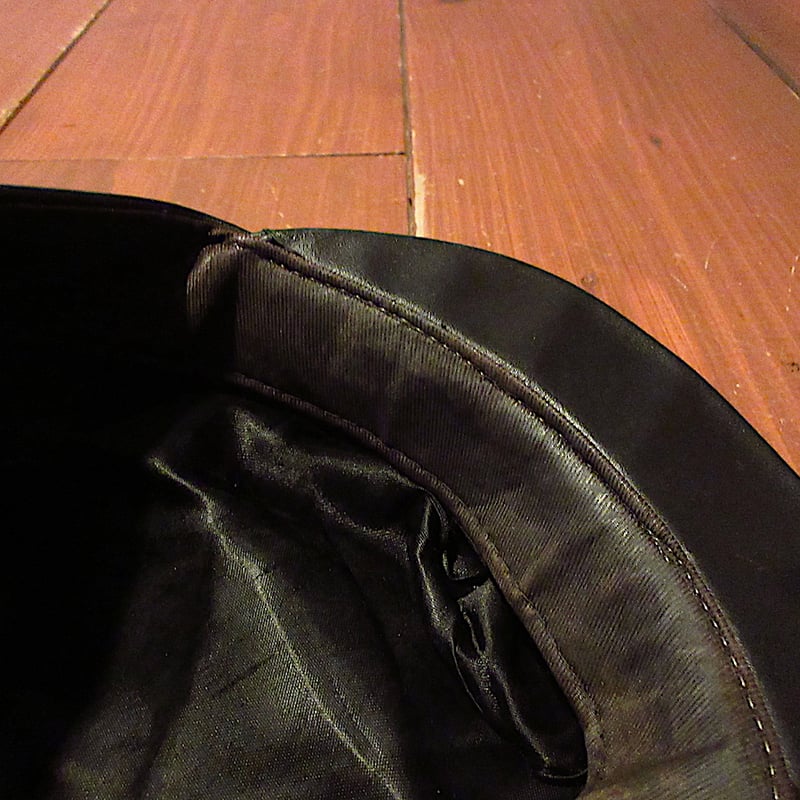 ビンテージ○レザーキャスケット黒○260207d5-m-cp-cas古着メンズ革