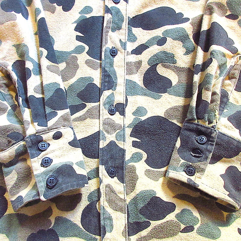 ビンテージ70's80's○ダックハンターカモシャモアコットン長袖