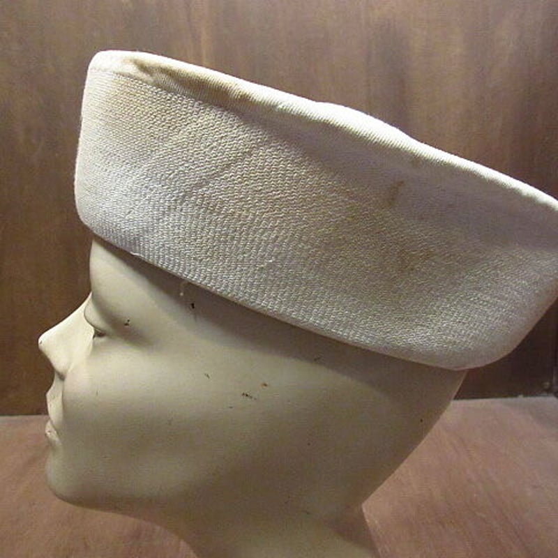 ビンテージ80's○U.S.NAVYステンシル入りセーラーハット7 1/4