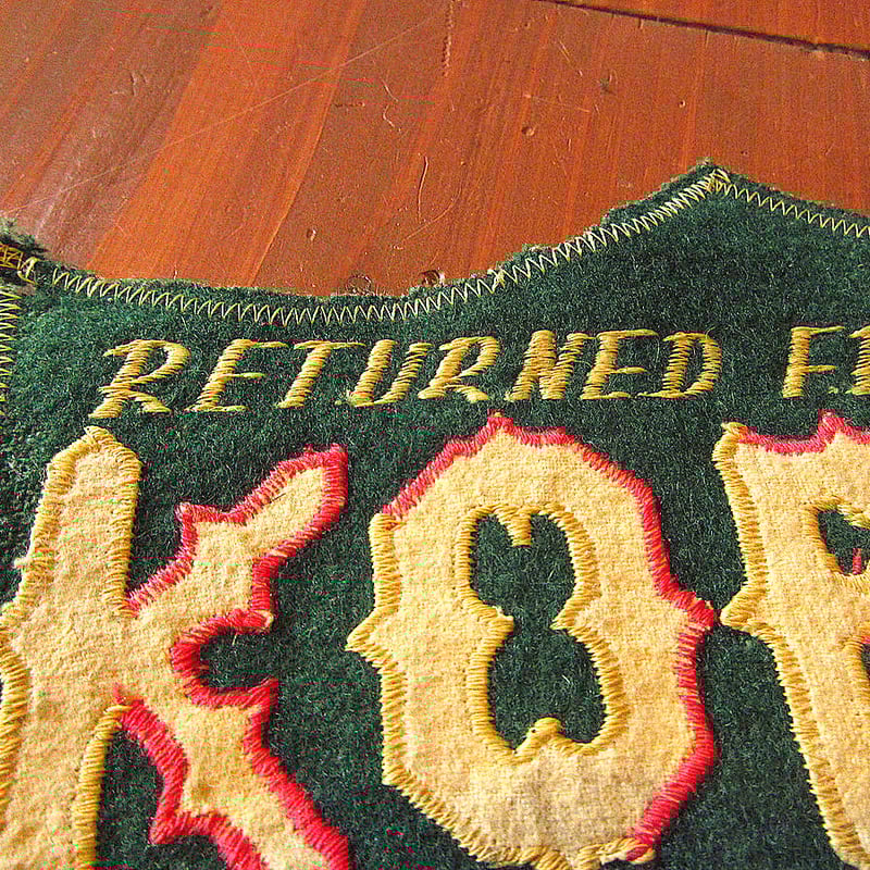 ビンテージ50's○RETURNED FROM HELL KOREAフェルトパッチ○24021