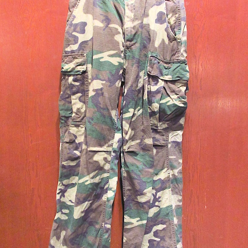 ビンテージ70's○ミリタリーERDLカモジャングルファティーグパンツ5th