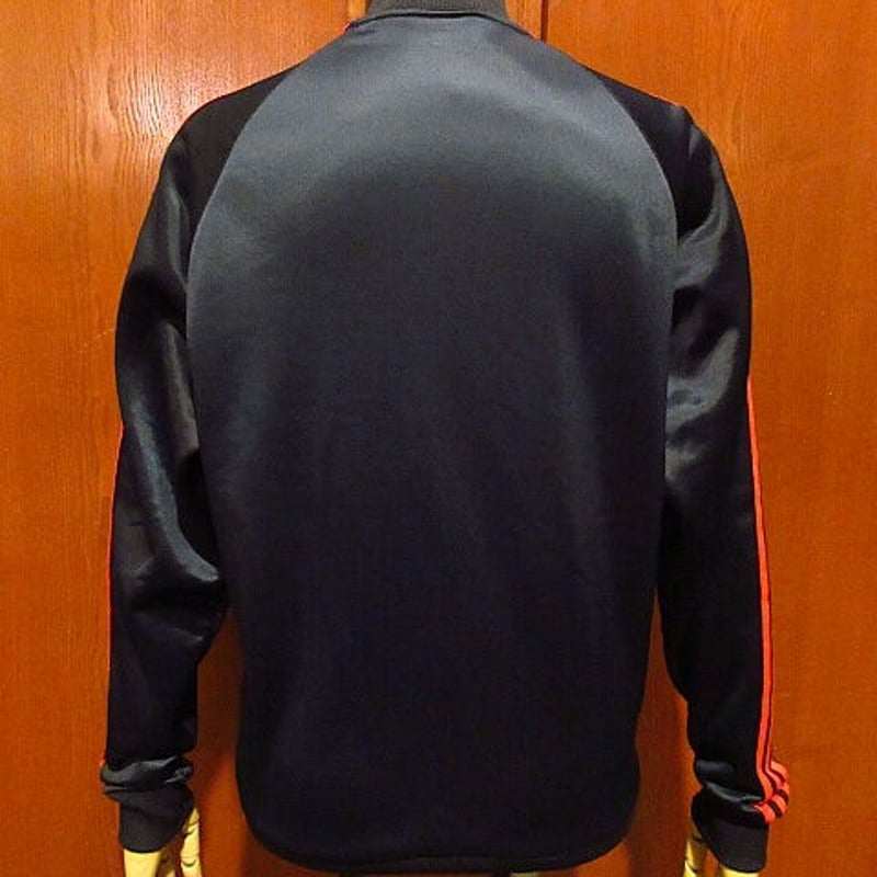 ビンテージ80's○adidas ATP KEYROLANジップアップジャージ黒×赤