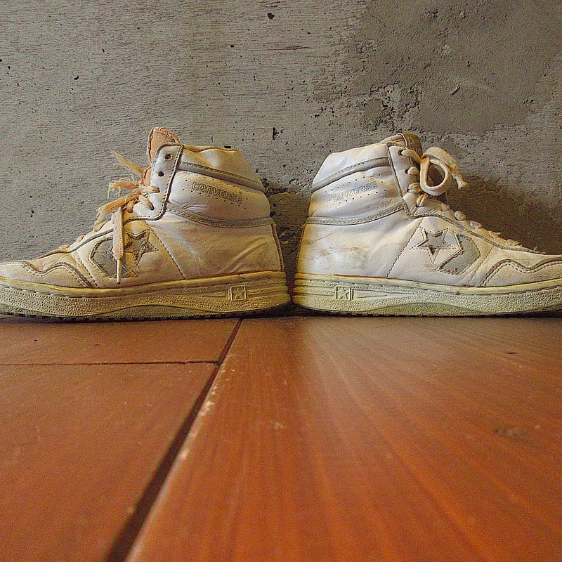 ビンテージ90's○CONVERSEバスケットボールシューズ白○240414j1 ビンテージ90's○CONVERSEバスケットボールシューズ白○240414j1