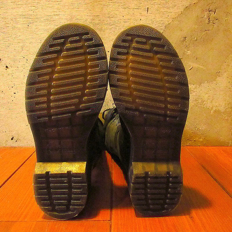 Dr.Martens裏地チェック12ホールブーツ深緑size UK5○231215k6-w-b