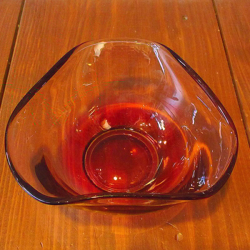 ビンテージ○ガラスボウルピンク○231206k5-tbwr 食器インテリア