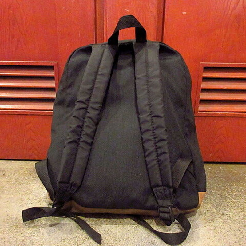 MADE IN U.S.A. JANSPORT ボトムレザーバックパック黒○201022s5-