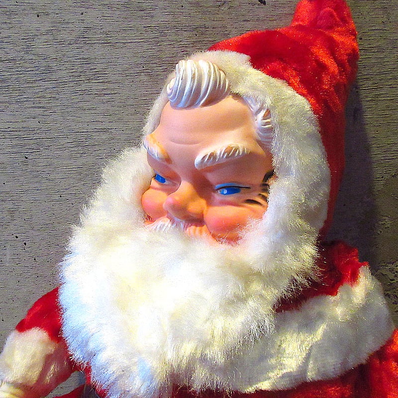 ビンテージ50's○ラバーフェイスサンタクロースラージサイズドール
