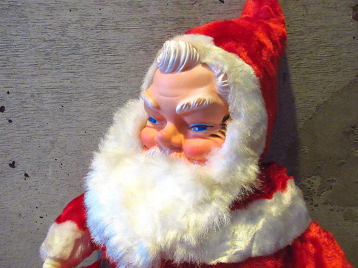 ビンテージ50's○ラバーフェイスサンタクロースラージサイズドール