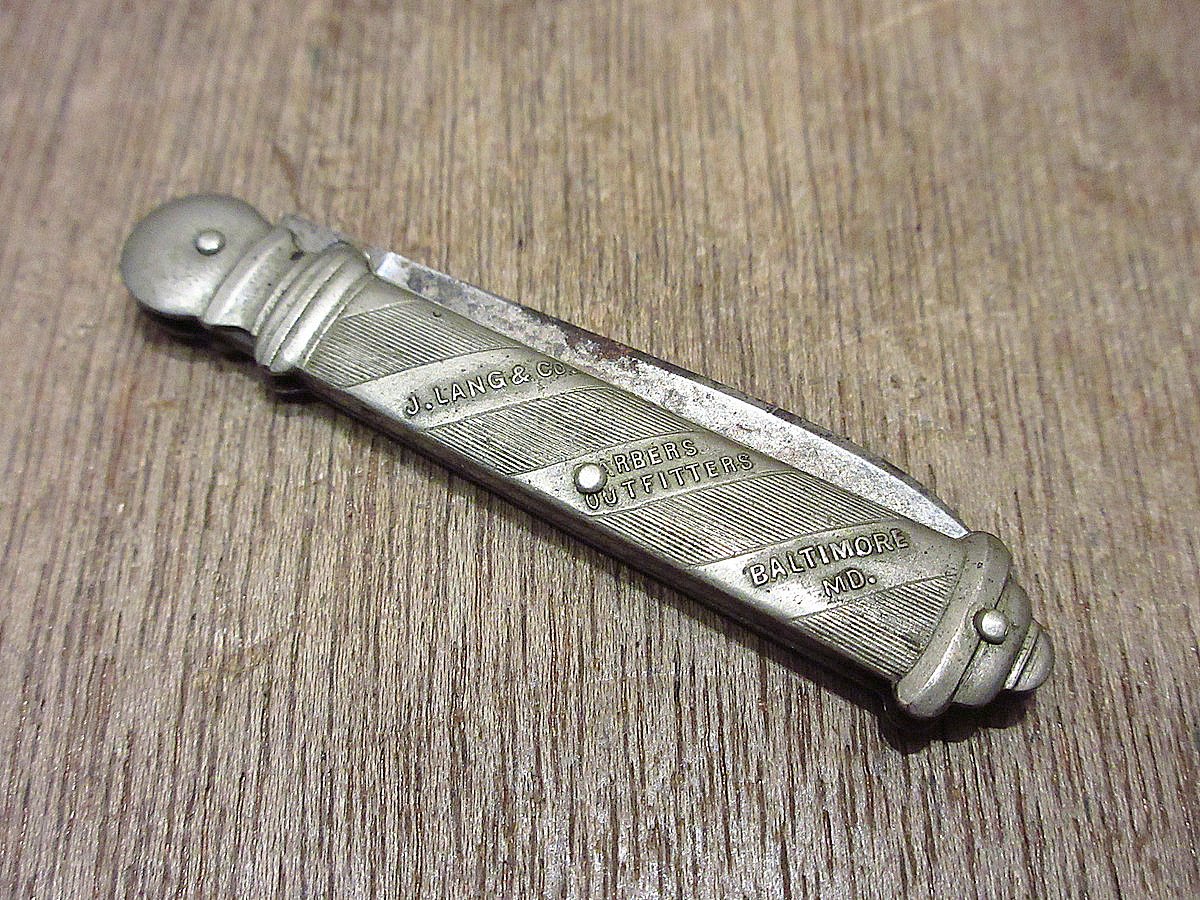 ビンテージ~50's○J. LANG & Co.ポケットナイフ○231217i6-otclct ビンテージ~50's○J. LANG & Co.ポケットナイフ○231217i6-otclct