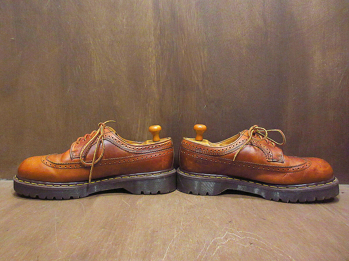 MADE IN ENGLAND Dr.Martens 3989ウイングチップ5ホールシューズ茶...