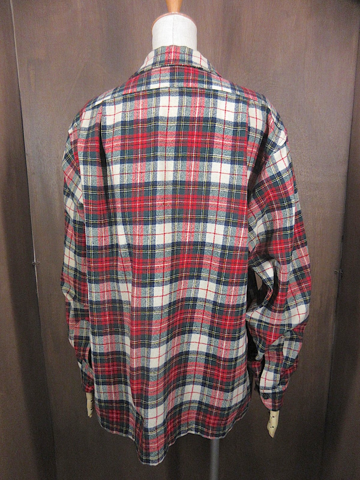 ビンテージ70's○PENDLETONチェックウールボートシャツsize L○260311z1