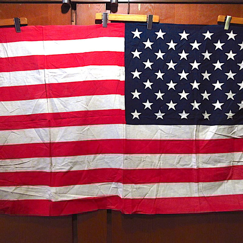 ビンテージ60's70's○50星アメリカ星条旗size 約82cm×役144cm○23042