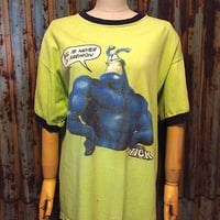 ビンテージ90's○The Cure Wish Tour両面プリントTシャツ黒○230714k