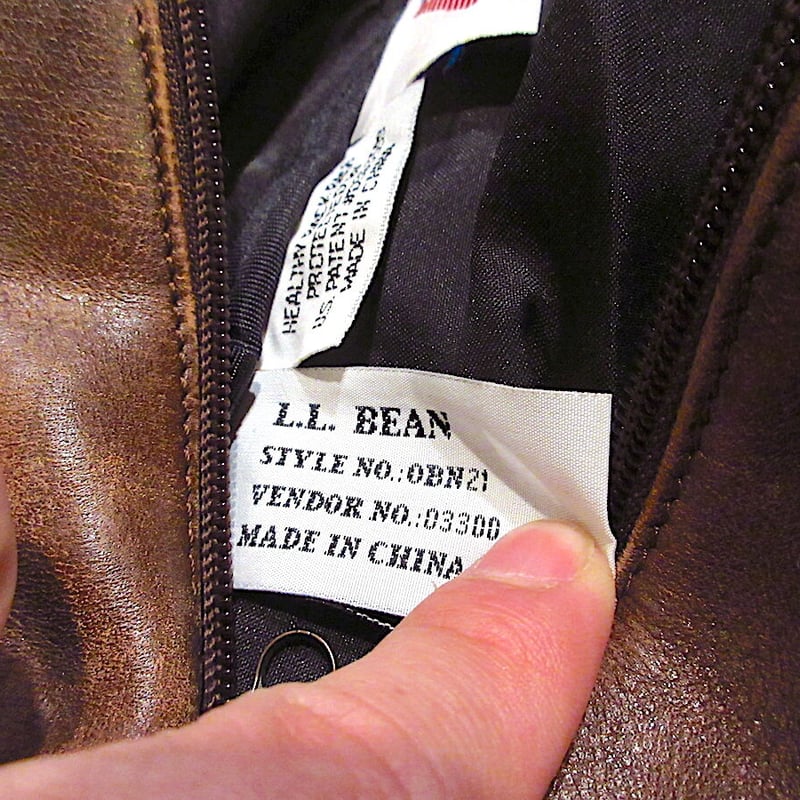 L.L.Bean エルエルビーン　巾着レザーリュック　　バックパック