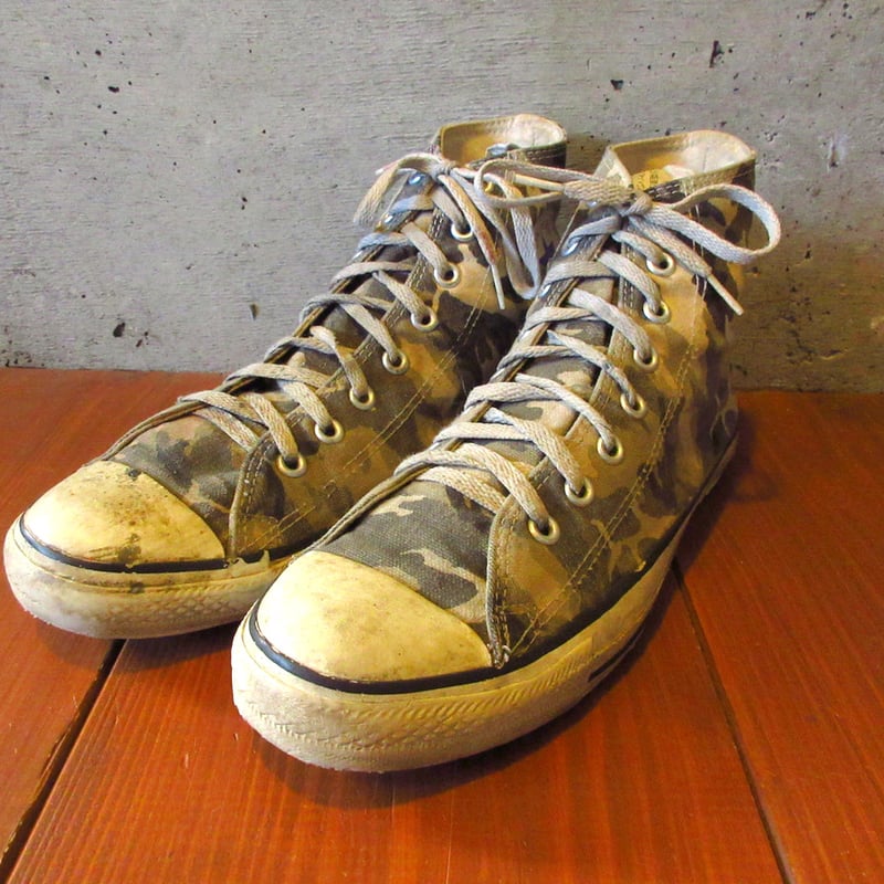 ビンテージ90's○MADE IN U.S.A. CONVERSE ALL STAR HIカモ