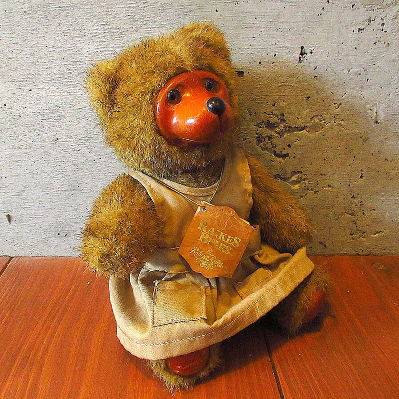 ビンテージ80's○RAIKES BEARSドール○230704k6-dollレイクスベアーテ