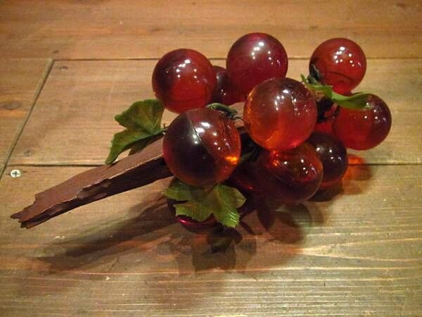 ビンテージ70's○レトロ葡萄オブジェ○220720i12-obj 1970sぶどう
