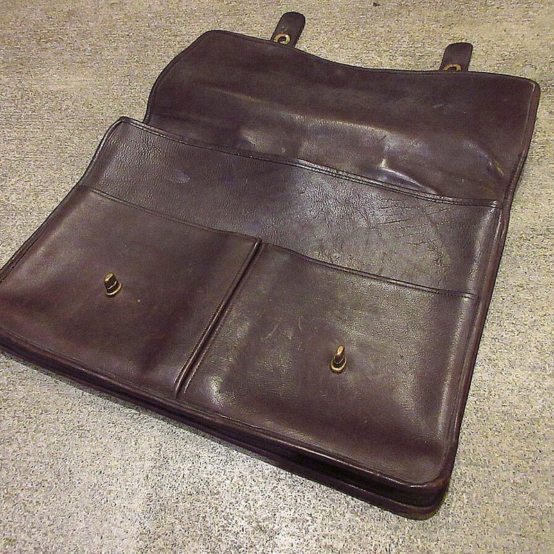 オールドコーチ ブリーフケース ビジネスバッグ オールレザー ブラウン OLD COACH オールドコーチ 大型アタッシュケース ビジネスバッグ