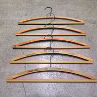 ビンテージ50's●ウッドハンガー5本セット●250731n7-otclct木製店舗什器まとめ売りインテリア小物