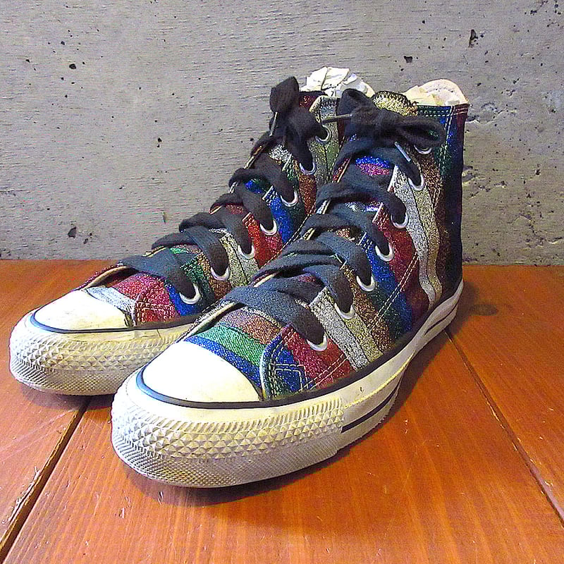 ビンテージ80's○MADE IN U.S.A. CONVERSE ALL STAR HIグリ
