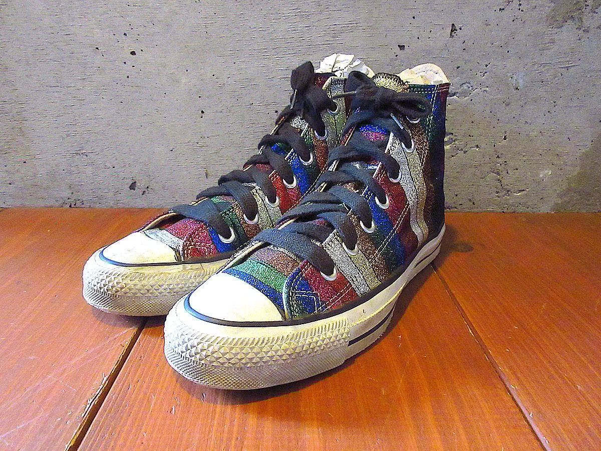 ビンテージ80's○MADE IN U.S.A. CONVERSE ALL STAR HIグリ