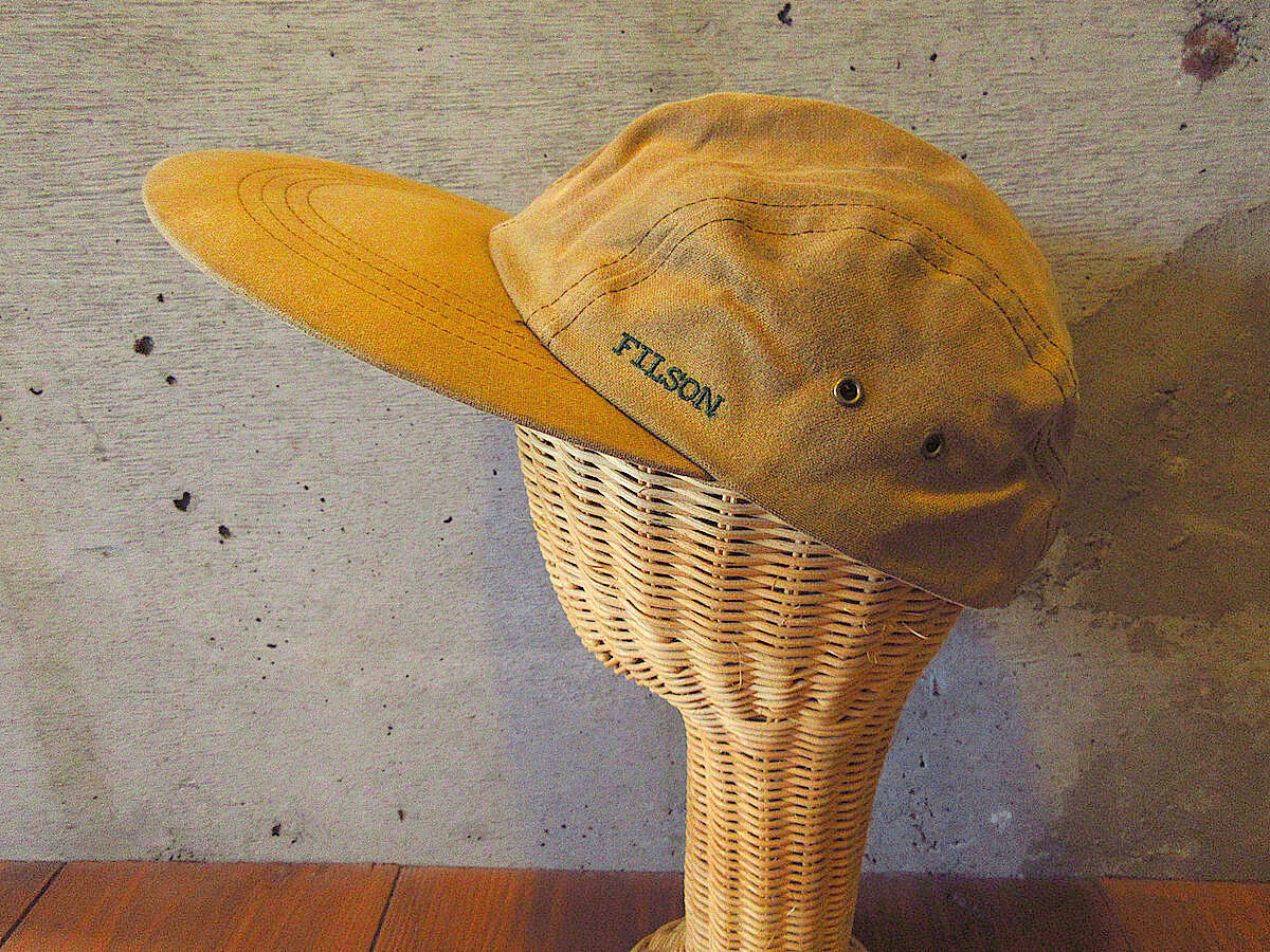 ビンテージ90's○FILSONロングビルオイルドコットンキャップ○230924j4