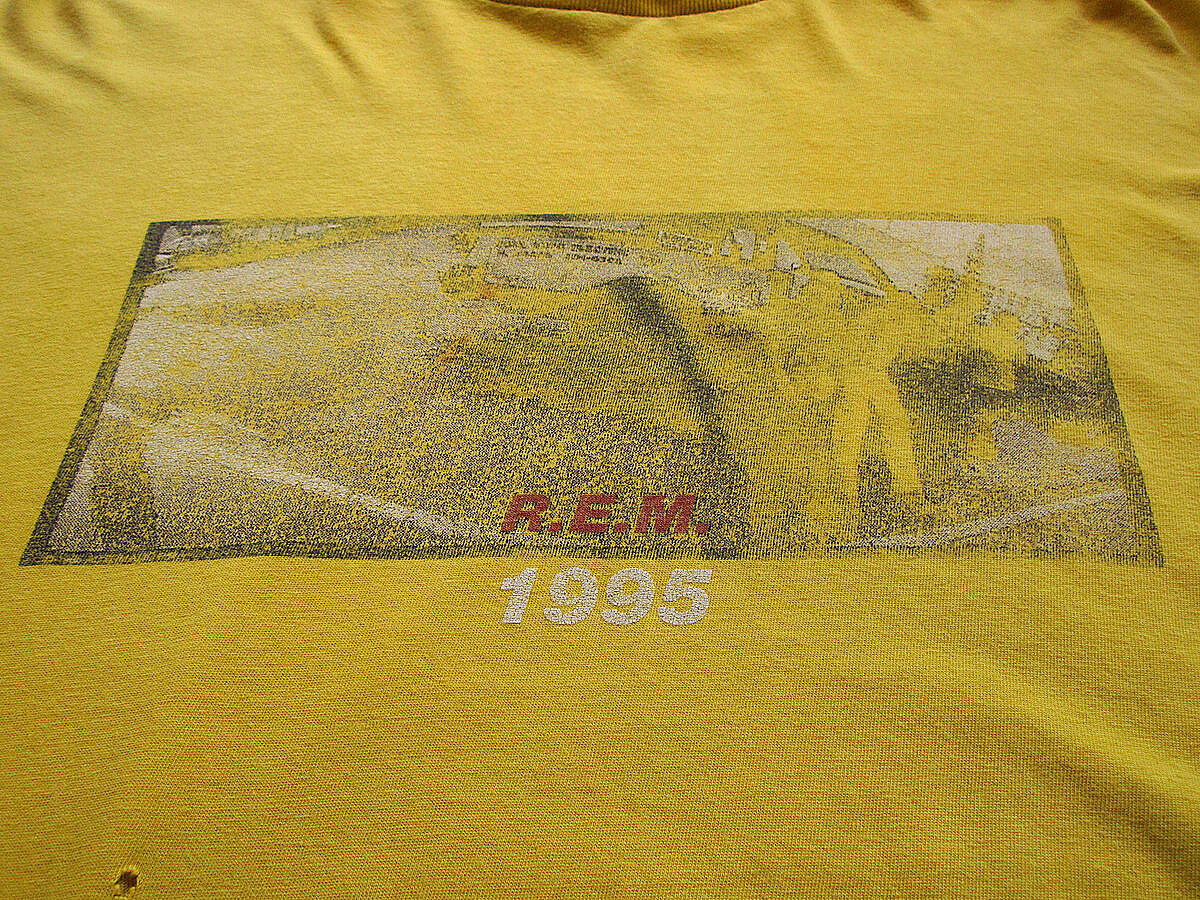 ビンテージ90's○R.E.M. 1995年コットンプリントツアーTシャツ ビンテージ90's○R.E.M. 1995年コットンプリントツアーTシャツ
