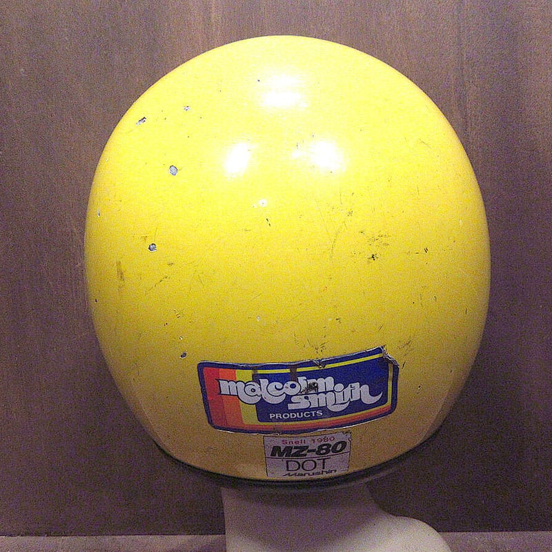 ビンテージ80's○Marushin MZ-80ジェットヘルメット黄色