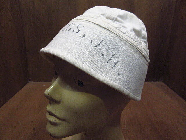 40s usnavy セーラーハット ヴィンテージ 古着 ビンテージ~70's○U.S.NAVYステンシル入りセーラーハットB