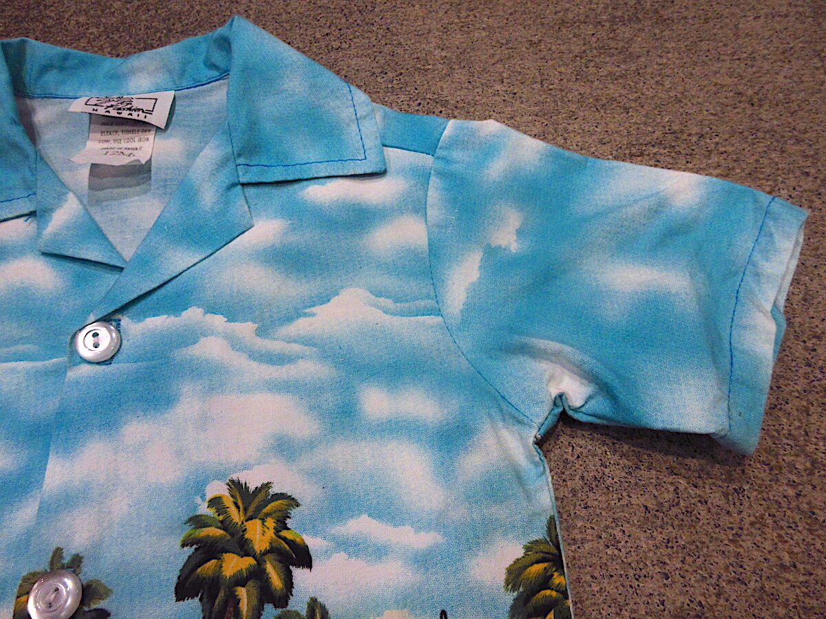 アロハシャツ 90'ビンテージ ビンテージ80's90's○TOP Fashion HAWAIIキッズコットン