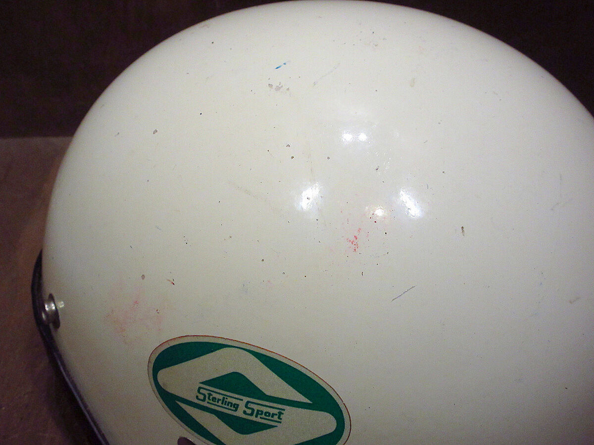 ビンテージ60's○Sterling Sport ハーフヘルメット白 L○210714j6-h