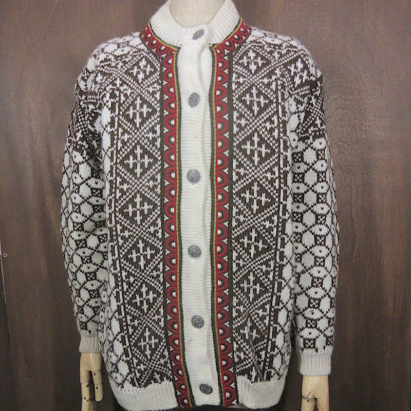 ビンテージ○DALE OF NORWAYノルディック柄ウールカーディガンsize S
