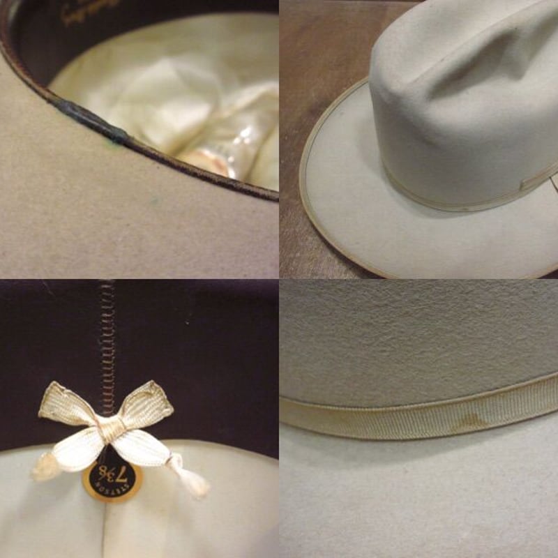 ビンテージ50's○箱付きSTETSON OPEN ROADフェドラハットsize 7 3/8