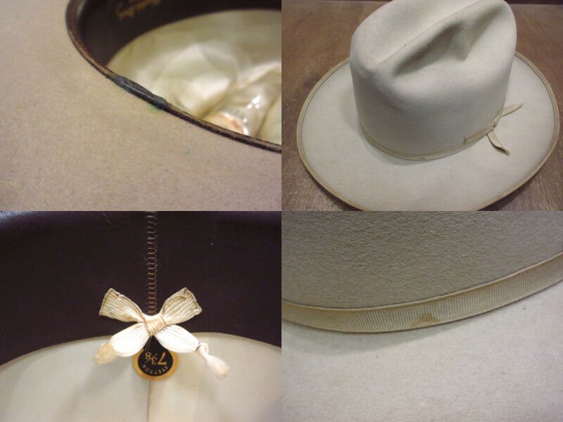 ビンテージ50's○箱付きSTETSON OPEN ROADフェドラハットsize 7 3/8
