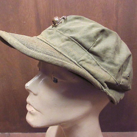 米軍実物　50’s フィールドキャップ 50s 米軍 U.S.ARMY M-51 フィールドキャップ オリーブドラブ 7