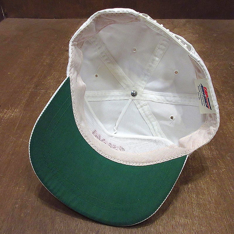 ビンテージ80's90's○DEADSTOCK 3M 5パネルスナップバックキャップ白