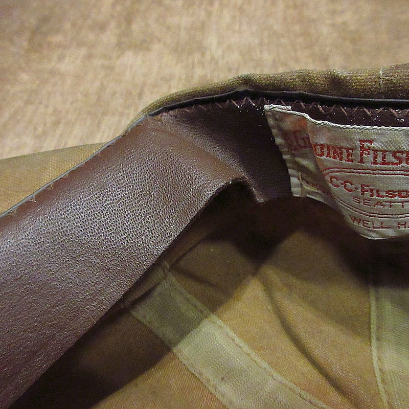 ビンテージ80's90's○FILSONオイルドコットン6パネルキャップ