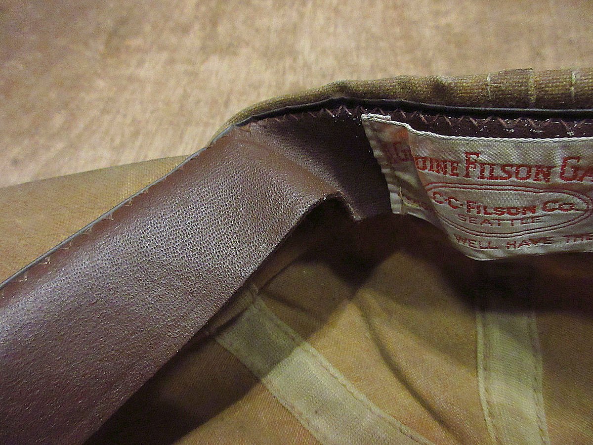 ビンテージ80's90's○FILSONオイルドコットン6パネルキャップ ビンテージ80's90's○FILSONオイルドコットン6パネルキャップ