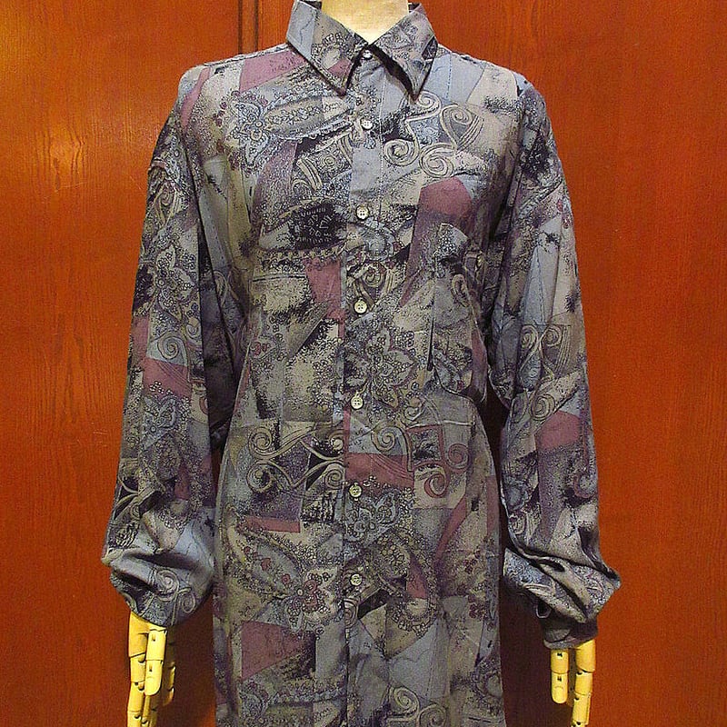 ビンテージ70's80's○DEADSTOCK PAVLO avantiフラワー総柄