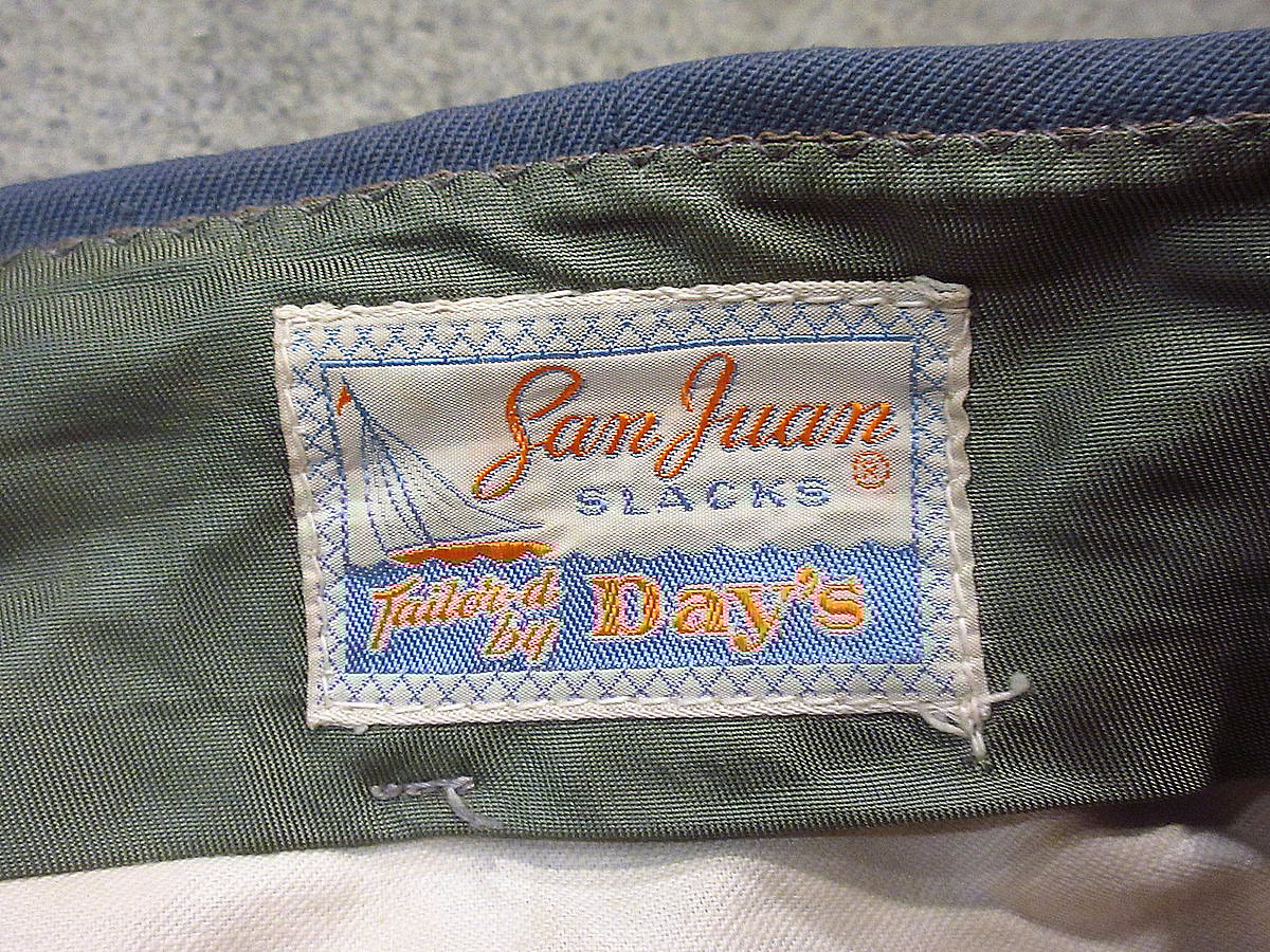 ビンテージ40's50's○Day'sツータックレーヨンギャバジン ビンテージ40's50's○Day'sツータックレーヨンギャバジン
