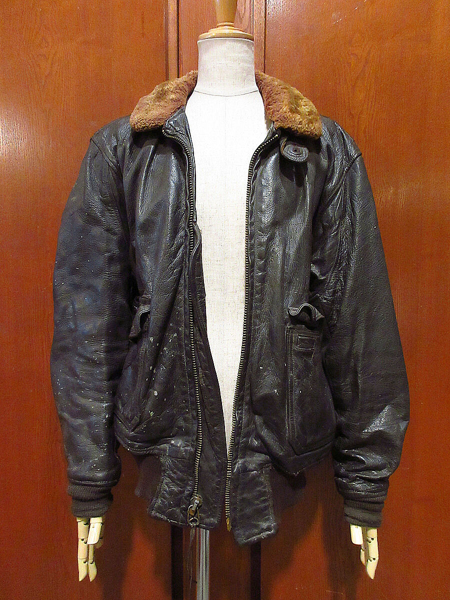 ビンテージ40's50's○USCG G-1フライトジャケット○230824i1-m-jk-m...