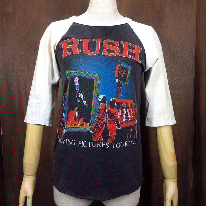 ビンテージ80's○RUSH MOVING PICTURES TOUR 1981ラグランTシャ ビンテージ80's○RUSH MOVING PICTURES TOUR 1981ラグランTシャ