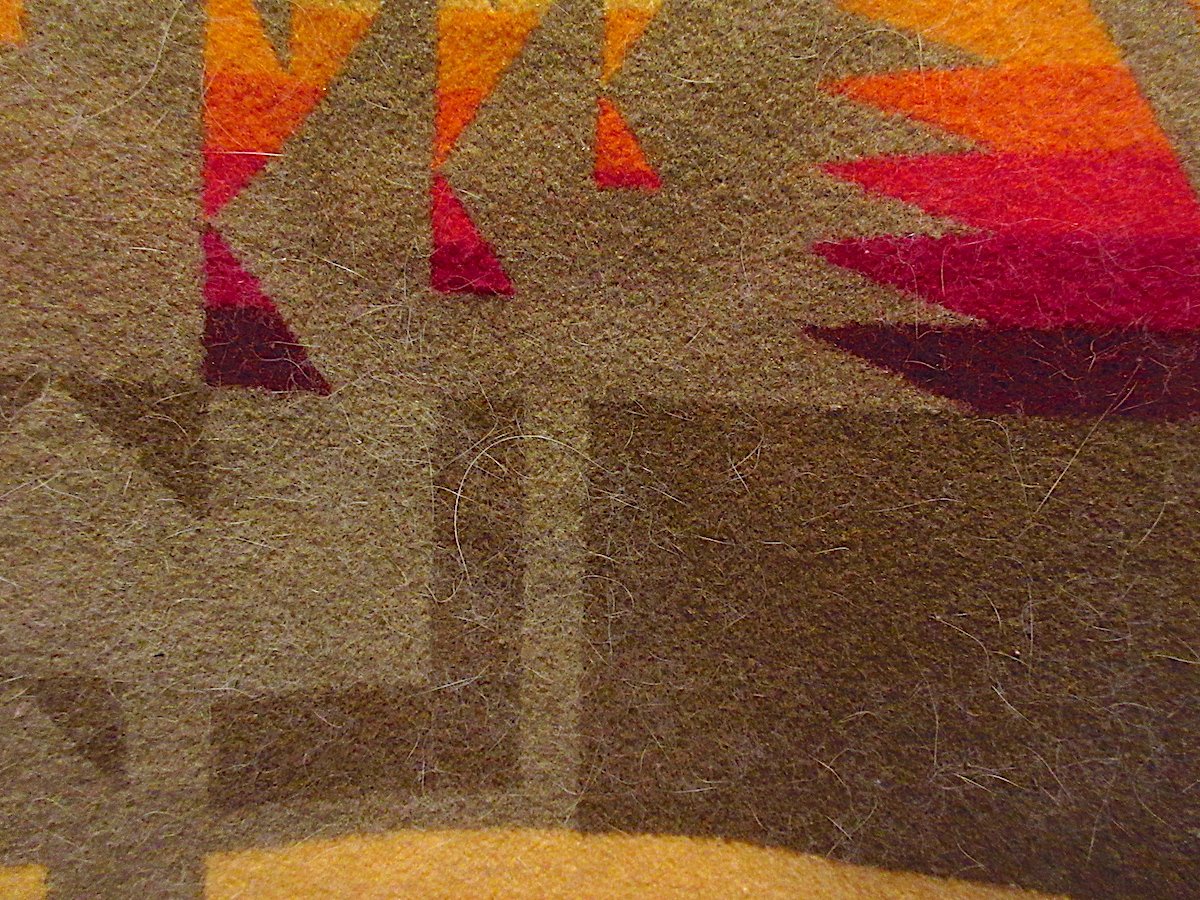 ビンテージ○PENDLETON Beaver Stateネイティブ柄ウールブランケット